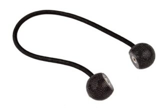 Black Diamante Magnetic Curtain Tie Back 23.5cm