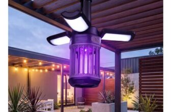 Black Gymax Foldable Camping LED Lantern Mosquito Zapper