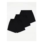 Black Loose Fit Jersey Boxers 3 Pack ( Only Size 4XL Left ) – Free CC