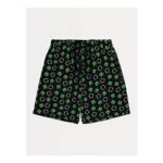 Black Minecraft Jersey Lounge Shorts