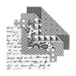 Black Monochrome Origami Paper 10cm 50 Pack