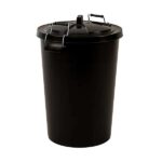 Black Plastic Heavy duty Outdoor bin 90L (free cc only)