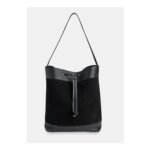 Black Sasha Suede Tote Bag