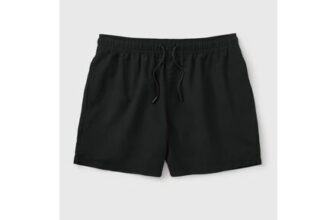 Black Short Length Essential Swim Shorts