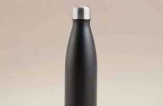 Black Stainless Steel Canteen Bottle 500ml free c&c
