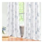 Blue Grey Curtains, 96-Inch, 2 Panels, 80% Blackout