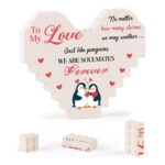 Blumuze Anniversary I Love You Building Block Plaque Gifts