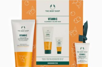 Body Shop Vitamin C Cleanse & Glow Duo – Daily Glow Cleansing Polish 100ml & Glow Boosting Moisturiser 20ml