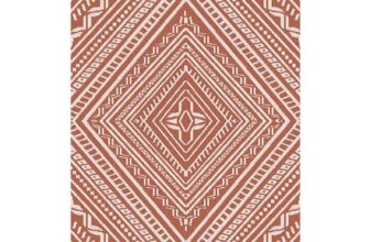 Boho Terracotta Outdoor Rug
