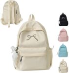 Bow Backpack Cute Back to School Bags for Girls Travel Japanese School Bag