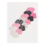 Bow and Spots Short Pyjamas 7 Pack