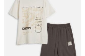 Boys T-Shirt and Shorts Set Cream