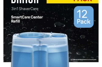 Braun Original SmartCare Shaver Care Centre Refill Cartridges, 12 Pack