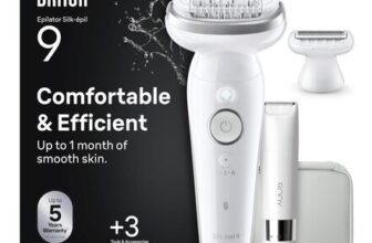Braun Silkpil 9 Epilator for Women, 9-441, White/Silver