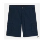 Brookline Poplin Cargo Short for Men in Dark Blue