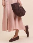 Brown Raffia Ballet Flat Shoes, sizes 36 – 41