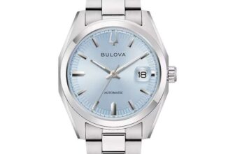 Bulova Surveyor 39mm Mens Blue Dial & Stainless Steel Watch