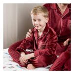 Burgundy Polar Express Younger Kids Pyjamas