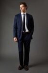 Burton Navy Regular Fit 2-Piece Suit (Jacket £35 Trousers £20)