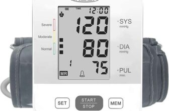 CAZON Blood Pressure Monitor Upper Arm BP Machine for Home Use BP Cuff Kit Pulse Rate Detection Meter with Cuff 22-40cm 299