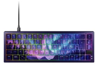 CHERRY XTRFY K5V2 Mechanical Gaming Keyboard Northern Light Mouse Pad Bundle