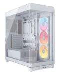 CORSAIR Frame 4500X LX-R RGB LINK White Tempered Glass Modular Mid Tower PC Case