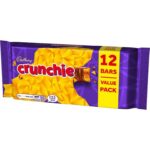 Cadbury Crunchie Chocolate Bar Multipack, 12 x 26.1 g (Pack of 1) 12 Individually Wrapped Bars 313.2g