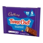 Cadbury Timeout Chocolate Wafer Bars 5 X 18g