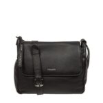 Callie Black Leather Cross Body Bag