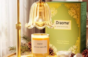 Candle Warmer Lamp – Dimmable, Height Adjustable with Timer, 2 Bulbs Flameless Flower Lamp for Jar Candles, Birthday Gifts for Women Mum and Elegant New Home Decor Housewarming Gifts Friends