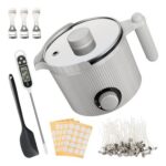 Candle Wax Melter with Pour Spout, Candle Making Kit for Adult Beginners,