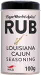 Cape Herb & Spice Louisiana Cajun Seasoning Rub, 100 g Tin (1-Pack)