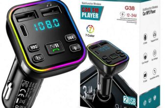 Car Bluetooth Transmitter,5.3 FM Bluetooth Adapter,PD 20W & QC 3.1 Fast Charging Sold by KHAUR CITY LTD / FBA