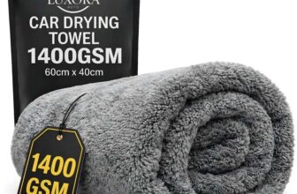 Car Drying Towel Small 60cm x 40cm 1400 GSM Twisted Loop Microfibre – Sold by TBUCO / FBA