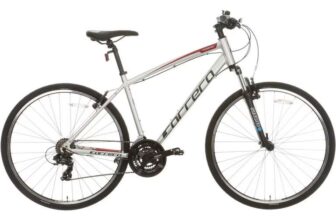 Carrera Crossfire 1 Mens Hybrid Bike – Silver – S, M, L Frames