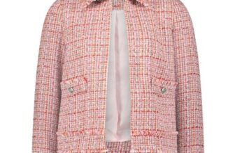 Cartoon Ladies Tweed Blazer, 22in Short, Multi-Colour, Pockets, Straight Fit