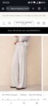Cashmere Contrast Stitch Detail Wide-leg Jogger