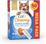 Catit Creamy Salmon & Prawn Lickable Cat Treats 50 Pack