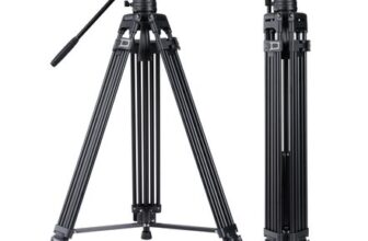Cayer 73-Inch BF30L Video Tripod System with Fluid K6 Head