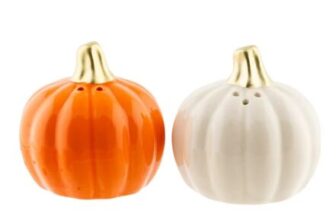Ceramic Pumpkin Salt & Pepper Shakers