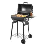 Charcoal BBQ Grill Smoker with Shelves