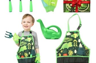 Cheerful Children Toys Kids Gardening Set for Ages 3-7, Dinosaur Themed
