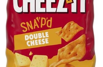 Cheez-It Double Cheese Thin & Crispy Baked Snacks 12 x 150g (Pack of 12) Thin and crispy baked cheese snacks made with 100% real cheese , an anytime snack perfect for movie nights and gatherings