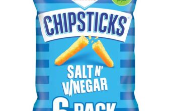 Chipsticks Salt & Vinegar Multipack Crisps 6 x 17g (£1.11 S&S)