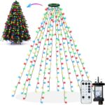 Christmas Tree Lights 2m x 12 Strands, LED Fairy Lights Multicolor