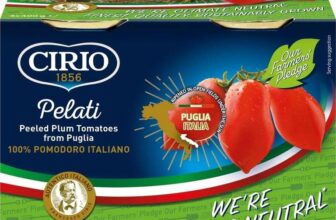 Cirio Peeled Plum Tomatoes 100% Italian Cans, 400g (Pack of 4)