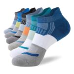 Cirorld Mens Cotton Trainer Socks, 6 Pairs, Full Cushioned Low Cut