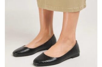 Clarice Square Toe Ballerina Shoes – EEE