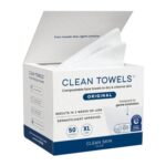 Clean Towels XL Face Makeup Remover Wipes, 50 Ct, Biobased – £11.67 S&S Voucher