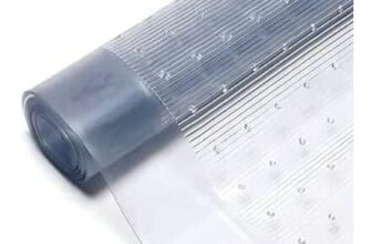 Clear Skid-Resistant Plastic Carpet Protector Roll